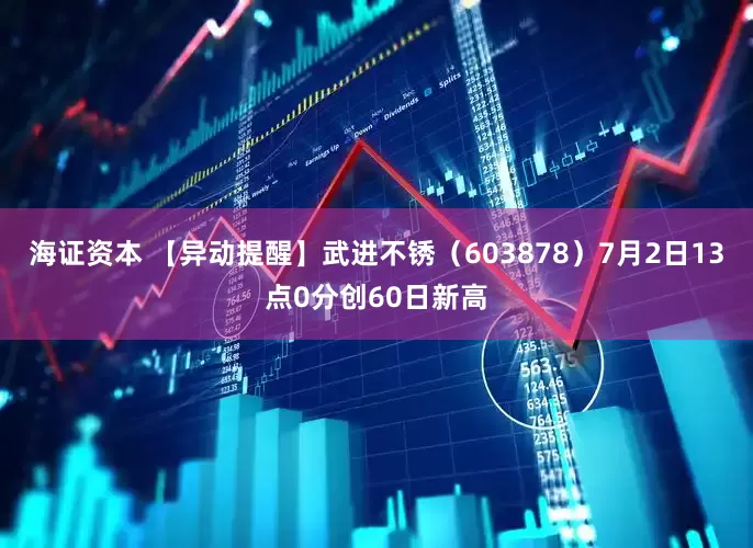 海证资本 【异动提醒】武进不锈（603878）7月2日13点0分创60日新高