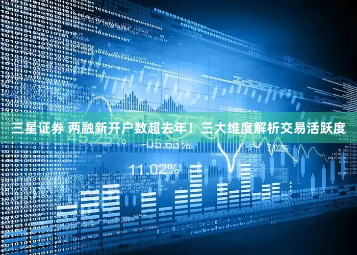 三星证券 两融新开户数超去年！三大维度解析交易活跃度